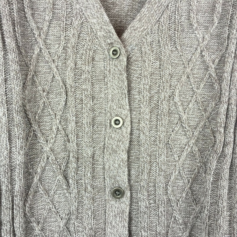 Karen Scott L Gull Marble Cardigan Sweater 4AD88 - Picture 4 of 7